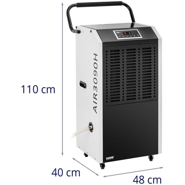 MSW Avfuktare - 138 l / 24 h - 70 - 100 m² - 1129 m³/h - Med handtag