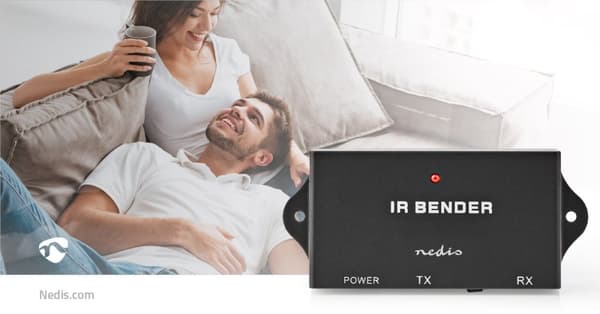 Nedis IR fjärrkontroll förlängare | Signalområde: 7.0 m | 3 Enheter | ABS | Svart
