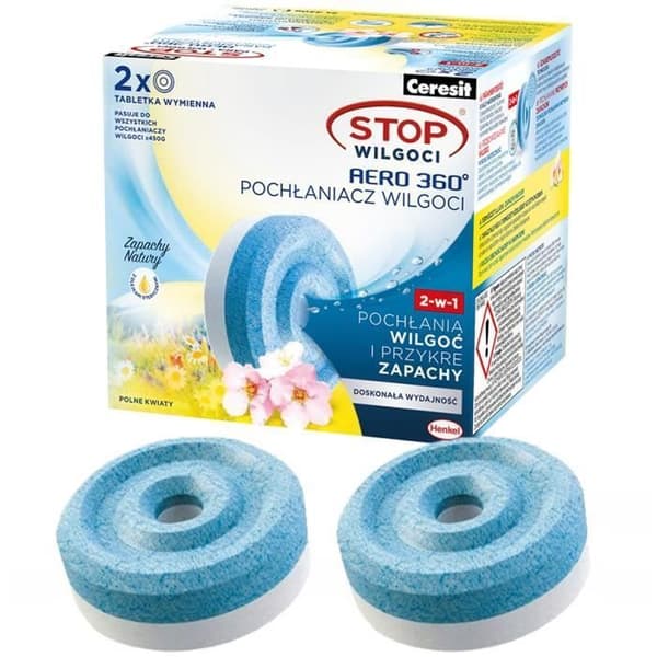 Ceresit Badrumsfuktabsorbent vit + 2x vildblommarpatroner
