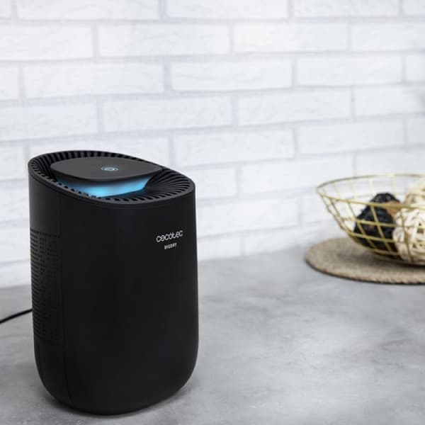 Cecotec Design Peltier dehumidifier with great dehumidification capacity of 300 ml/day. Large tank, 600 ml. Light indicator and maximum silence. Low