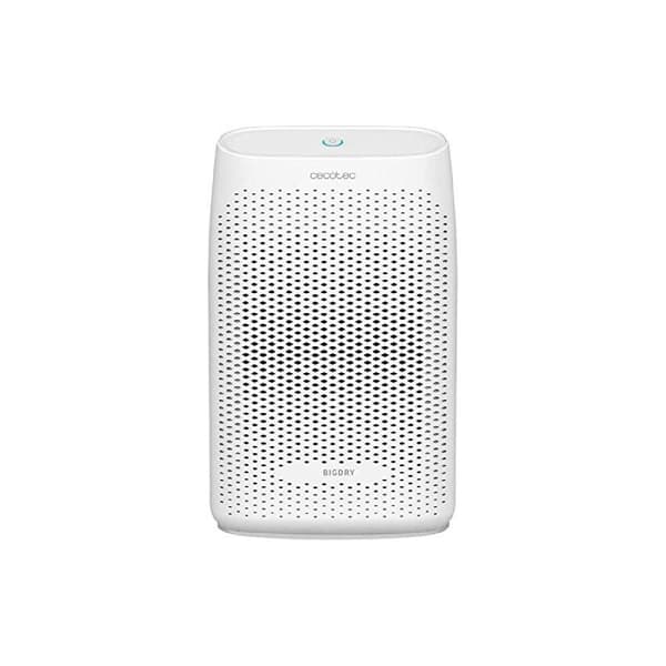 Cecotec Design Peltier dehumidifier with great dehumidification capacity of 300 ml/day. 0.7-litre transparent tank. Power button with light indicator