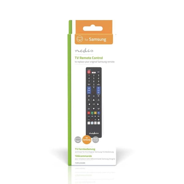 Nedis Utskifting Fjernkontroll | Egnet for: Samsung | Forprogrammert | 1 Enhet | Amazon Prime / Disney + Button / Netflix Knapp / Smart home Knapp / Y