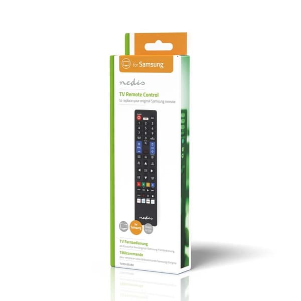 Nedis Utskifting Fjernkontroll | Egnet for: Samsung | Forprogrammert | 1 Enhet | Amazon Prime / Disney + Button / Netflix Knapp / Smart home Knapp / Y