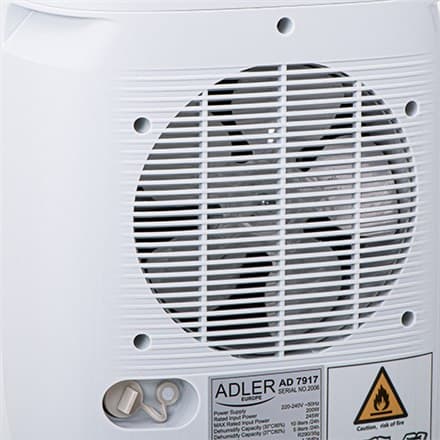 Adler | Luftaffugter | AD 7917 | Effekt 200 W | Velegnet til rum op til 60 m³ | Velegnet til rum op til m² | Vandtank ca