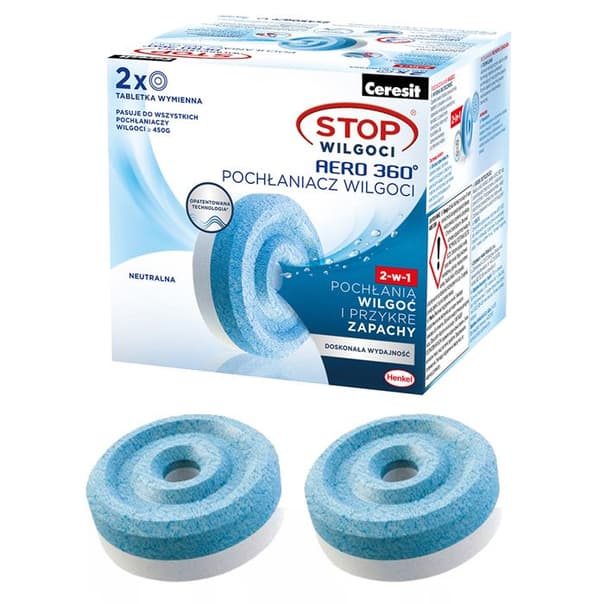 2x Ceresit absorberande tablett 450g neutral