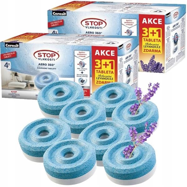 8x Ceresit absorberande tablett 450g 2xlawenda 6x natur