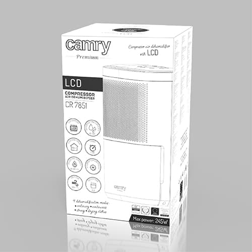 CR 7851 LCD kompressor luftaffugter