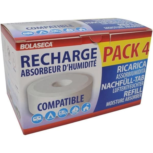 BOLASECA - Perforerad stenfuktabsorberande refill 4 x 425g