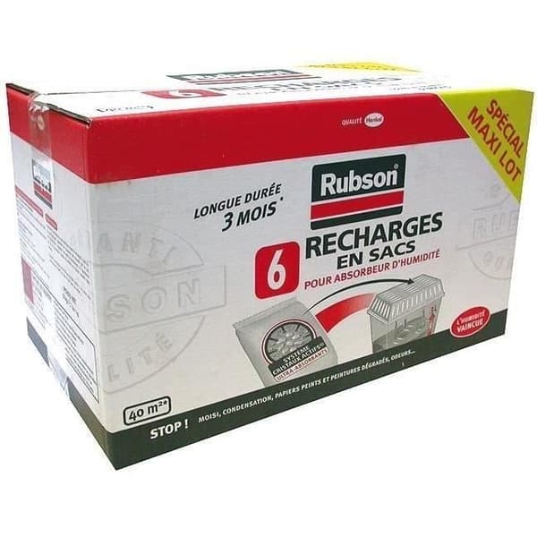 RUBSON Absorber refill - Förpackning om 6 - 1 kg