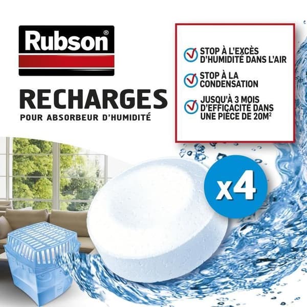 Återfyllning av fuktabsorbent Basic - paket med 4 tabletter