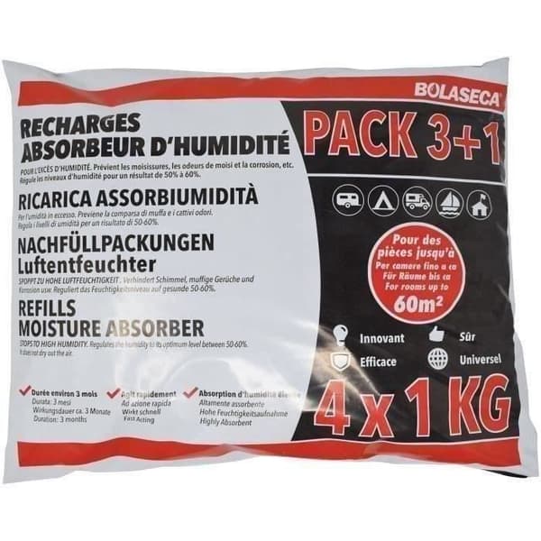 BOLASECA - Fuktabsorberande refillpåse 4 x 1kg