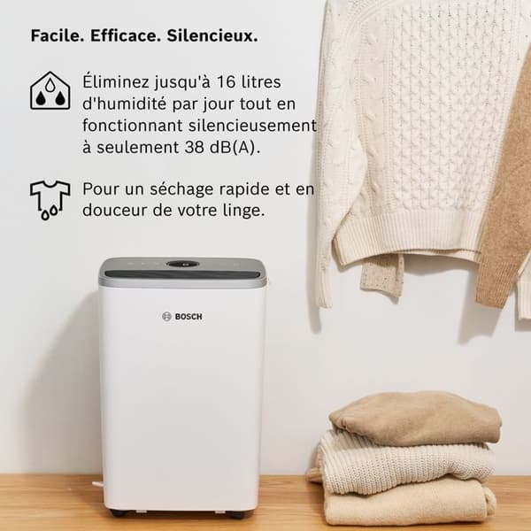 Bosch Dry 4000 - Enkel, Effektiv &amp; Tyst - Luftavfuktaren För Ditt Hem, Perfekt För Ditt Sovrum