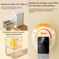 Miniatyrbild 3 av 4: INN luftavfuktare 1500 ml Tyst med digital skärm Anti-mögel liten bärbar kompakt fuktabsorbator