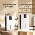 Miniatyrbild 4 av 4: INN Avfuktare 90W 2,8L multifunktionell 3 i 1 elektrisk avfuktare 3 avfuktningslägen LED 7 färger