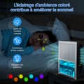 Miniatyrbild 2 av 4: INN Avfuktare 96W 2,4L elektrisk multifunktionell avfuktare med LED-lampa 7 färger 2 avfuktningslägen
