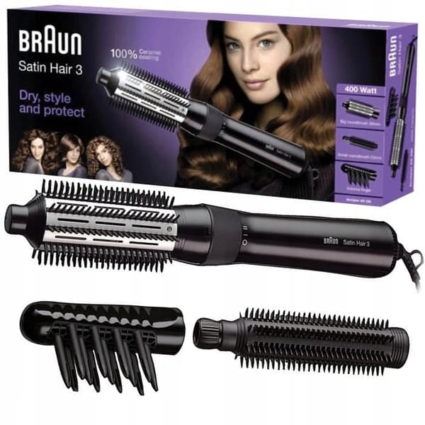 Braun Bras330 E Satin Hårtork/Brullare 400W Svart