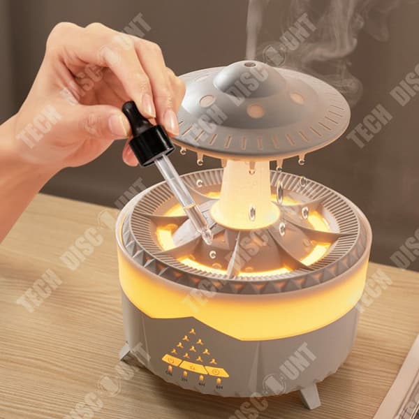 TD® vattendroppesimulering Smart luftfuktare med stor kapacitet Vulkandimma Atomizer Aroma Diffuser