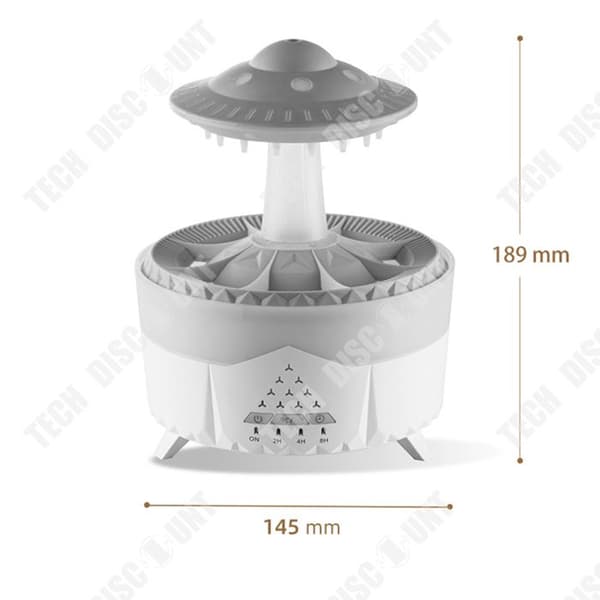 TD® vattendroppesimulering Smart luftfuktare med stor kapacitet Vulkandimma Atomizer Aroma Diffuser