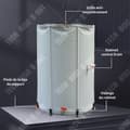 Miniatyrbild 2 av 4: TD Rainwater Harvesting Fat 750L 100x98cm Utomhusfällbar multifunktionell förvaringshink Regnvattenskörd