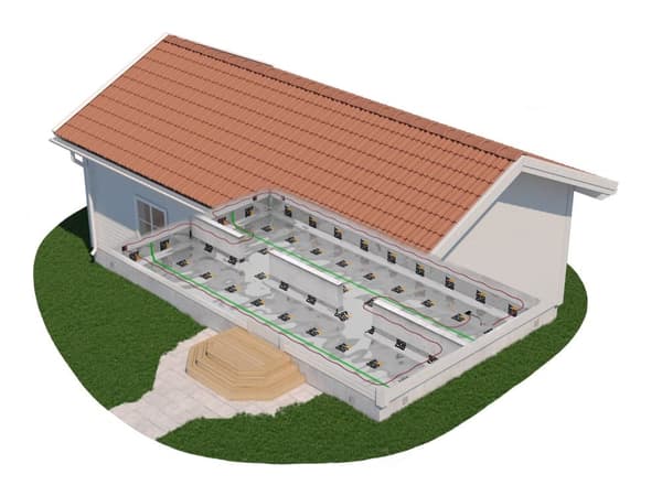 DryHeat 60 Krypgrundsavfuktare - 50-90m2 - termisk slinga - Drybox