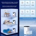 Miniatyrbild 3 av 4: INN Elektrisk luftavfuktare 1400ml LCD-pekskärm Luftavfuktning med timer och avfrostning och avfuktning