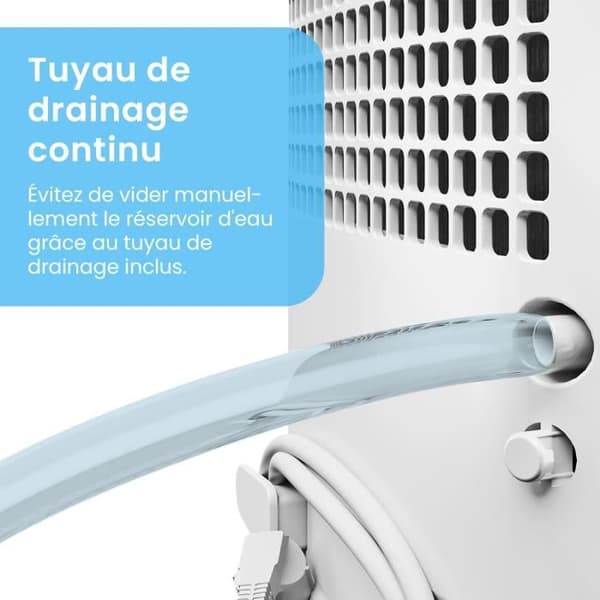 Pro Breeze Portable Avfuktare 12L/dag med 3 lägen, Digital Display, Kontinuerlig evakuering, Timer, Against Fuktighet