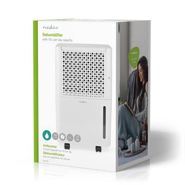 Avfuktare - Nedis - DEHU10WT - 10 l/Dag - Automatisk - Ventilation