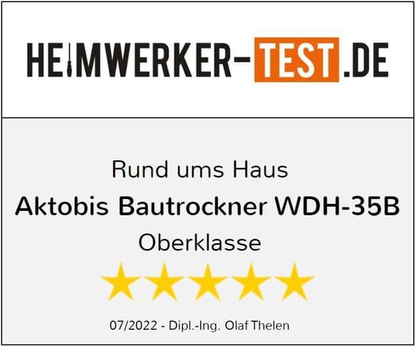 WDH-35B : Robust avfuktare 42L/dag! Ekologisk &amp; idealisk för byggarbetsplatser/skador