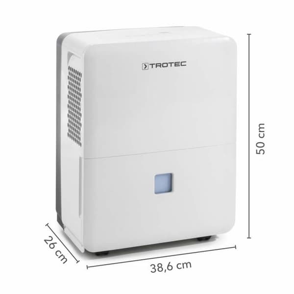 Avfuktare TROTEC TTK 96 E - max. 30 l/dag - 2 hastigheter - Vit