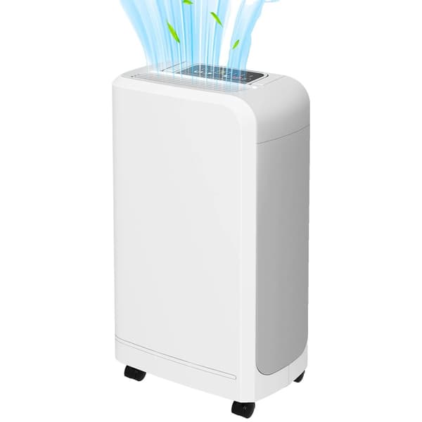 Elektrisk avfuktare, kapacitet 12 L/dag, tankvolym 2 L