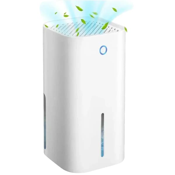 Kannettava kosteudenpoistaja, 850 ml kapasiteetti, hiljainen toiminta, automaattinen sammutus,VALKOINEN, EU Plug