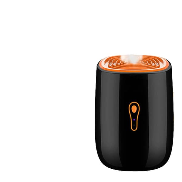 Bärbar avfuktare, 800 ml vattentank, 300 ml/24H kapacitet, ultratyst design,svart, EU-kontakt