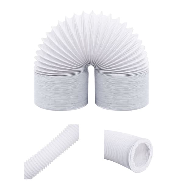 The Living Store udluftningsrør 6 m 12,5 cm PVC -  Ventilationskanaler