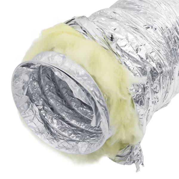 vidaXL Ventilationskanal isolerad aluminium 6 m Ø12,5 cm