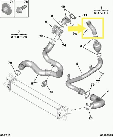 TURBO VÄLIJÄÄHDYTYSPUTKI FIAT DUCATO 2.0 1379292080