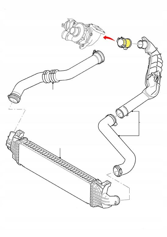 PUTKILETKU TURBO FORD S-MAX 2.0 TDCI 1430235