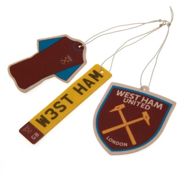 West Ham United FC Air Fresheners (Pack Of 3)