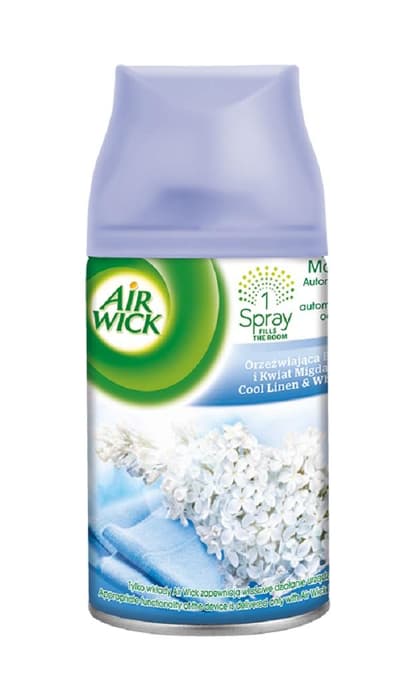 AIR WICK Freshmatic Refill wkład do automatycznego odświeżacza powietrza Orzeźwiająca Bawełna i Kwiat Migdałowca 250ml