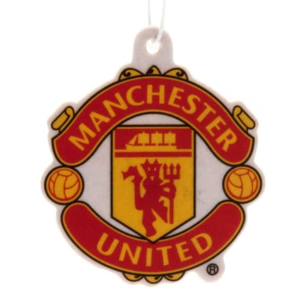 Manchester United FC Crest Air Freshener Red/Yellow One Size