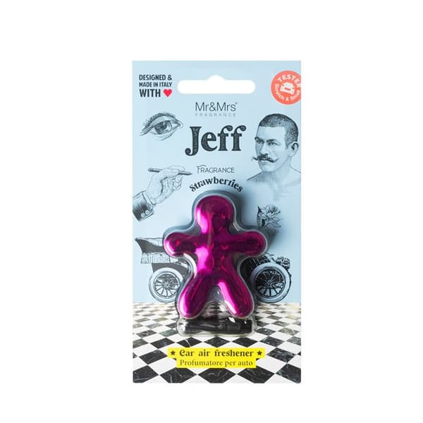 Air Freshener - Jeff Chrome - Bil - Jordgubbsdoft - Långvarig - Bonhomme Design