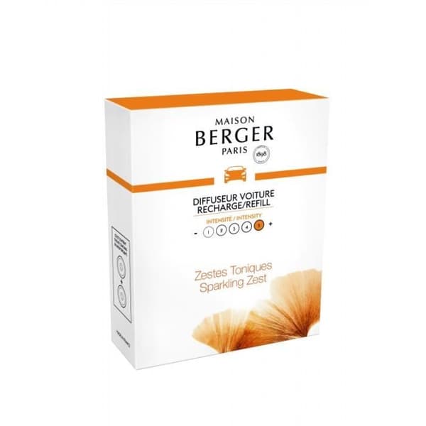 Maison Berger - 6417 White Aroma Energy Car Diffuser Refills