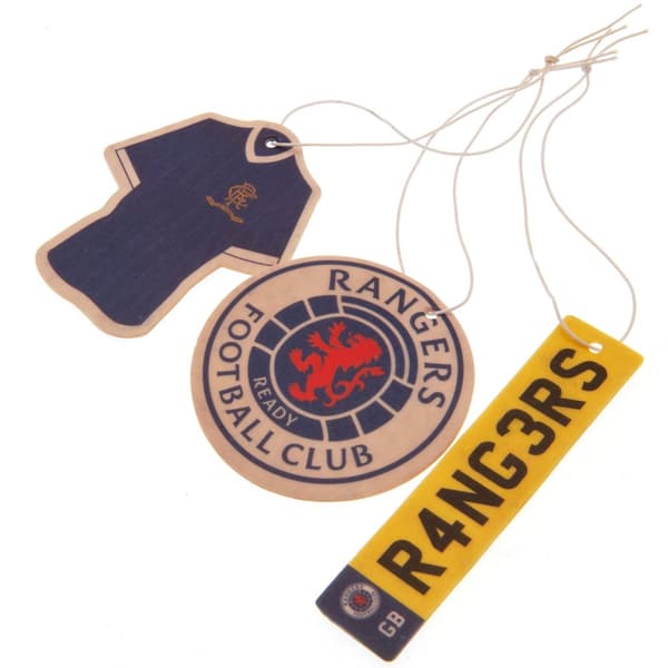 Rangers FC Luftfrisker til bilen (pakke med 3 stk.)