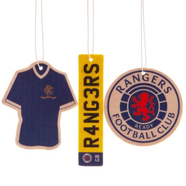 Rangers FC Luftfrisker til bilen (pakke med 3 stk.)