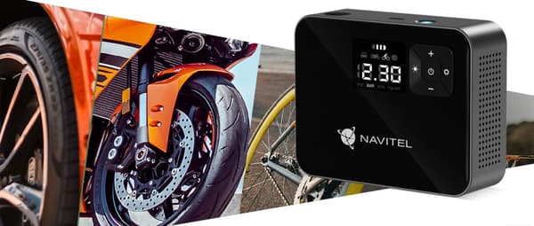 Compresor Navitel Auto-Moto, cu acumulator, LED light, 8.27 bar "AIR 15 AL"  (timbru verde 0.8 lei)