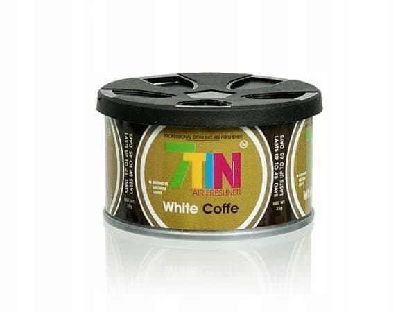 7TIN White Coffee - duftende bil luftfrisker i dåse Bilplejeprodukter