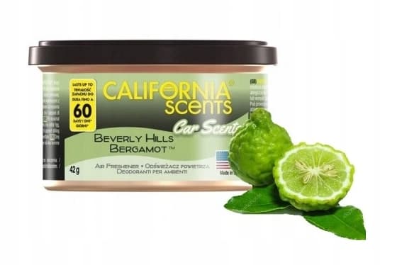 California Car Scents BH Bergamot tuoksu ja ilmanraikastin autoon
