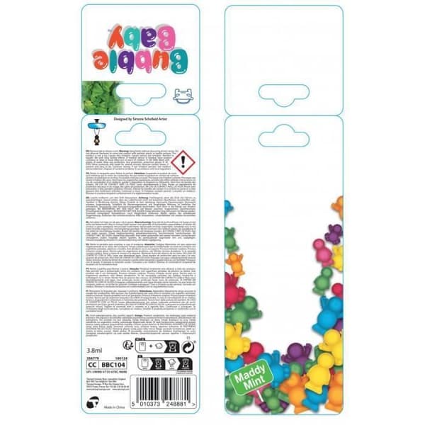 Bubble Baby - Bubble Baby Mint Cardboard Membran - Billuftfräschare