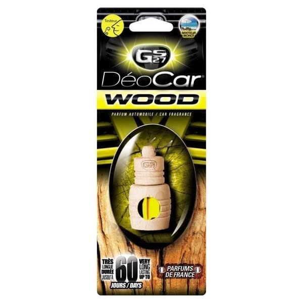 Billuftfräschare - GS27 - Deocar Wood - Monoi-doft - Ekologisk - Progressiv diffusion