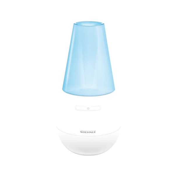 Soehnle 68025 Valencia Aroma Diffuser med Blå LED Lys Hvid Hvid