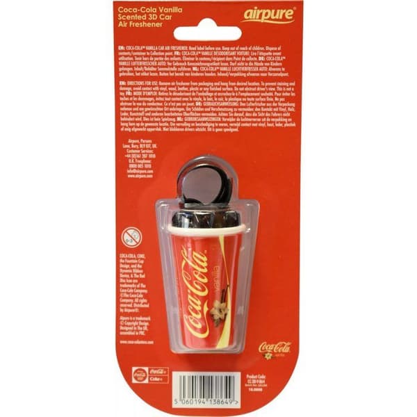 Coca vanilj bil luftfräschare - Bilvård - Coca cola